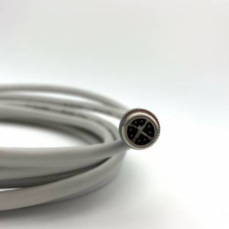 M12 X-code Connector with Cable - M12 X code male with Cable IP 68